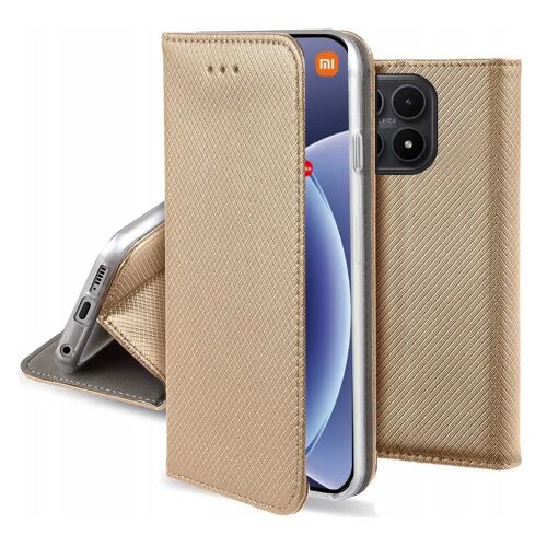 Housse pour Xiaomi 17 5G - etui coque pochette portefeuille + film ecran - OR MAGNET