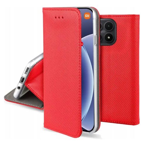 Housse pour Xiaomi 17 5G - etui coque pochette portefeuille + verre trempe - ROUGE MAGNET