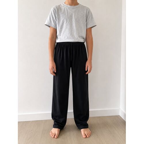 Bas De Pyjama Noir Enfant 12-13 Ans ¿ 100 % Coton