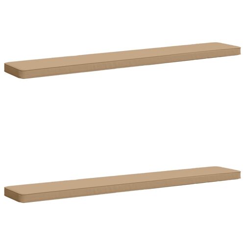 Vidaxl Coussins De Banc 2 Pièces Vught 2 Pcs 100 % Polyester Sable