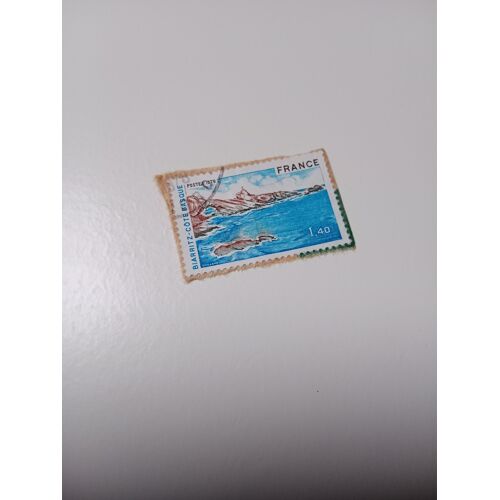 Timbre France Oblitéré 1,40 Yvert N° 1903 Biarritz-Côte Basque. De 1976 +
