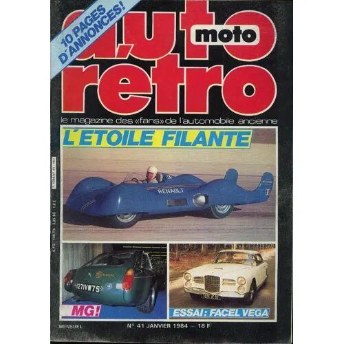 Auto Retro 41 De 1984 Dyna Panhard,Beutler,Etoile Filante,Rover 2000,3500 V8,Tvr,Mgb,Mgc,Jonghi,Facel Vega Fv 3b