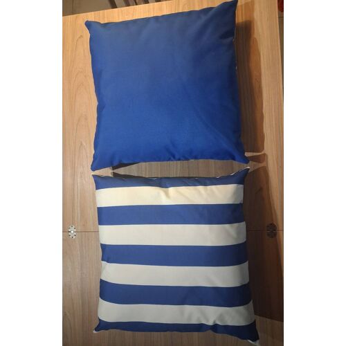 Lot 2 Coussins Extérieurs Style Marine 55cm
