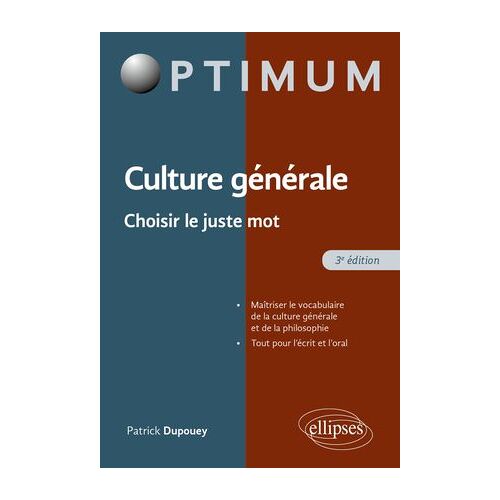 Culture Générale - Choisir Le Juste Mot
