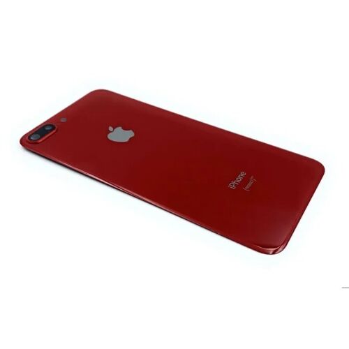 Vitre Arrière Iphone 8 Plus 8+ Rouge Avec Lentille Face Arrière Logo Neuf
