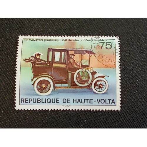 Timbre Haute- Volta Y T 334 Sir Winston Churchill, Secrétaire D'État À L'Intérieur 1975 (020810 )