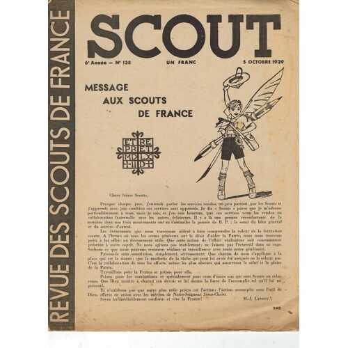 Revue Des Scouts De France Du 5 Octobre 1939