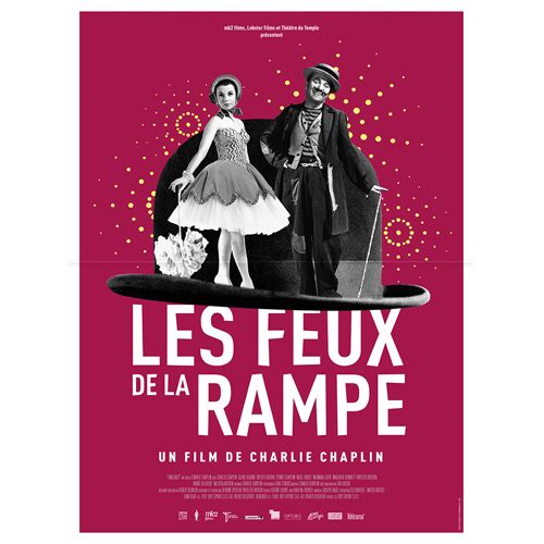 Les Feux De La Rampe (Limelight) - Affiche De Cinéma Pliée - Format 40x60 Cm - De Et Avec Charles Chaplin, Nigel Bruce, Claire Bloom - Ressortie