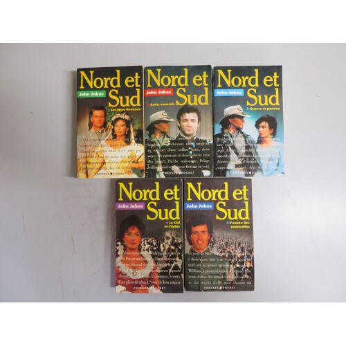 Lot De 5 Livres . Romans ,Saga / Nord Et Sud . Tomes : 1.2.3.4.5. / John Jakes / Editions Presse Pocket