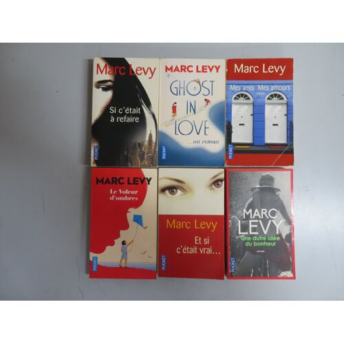 Lot De 6 Livres . Romans / Marc Levy / Editions Pocket