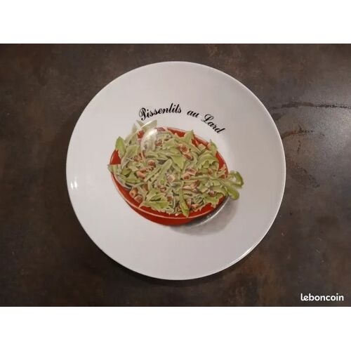 1 Petite Assiette Décoration "Pissenlits Au Lard".