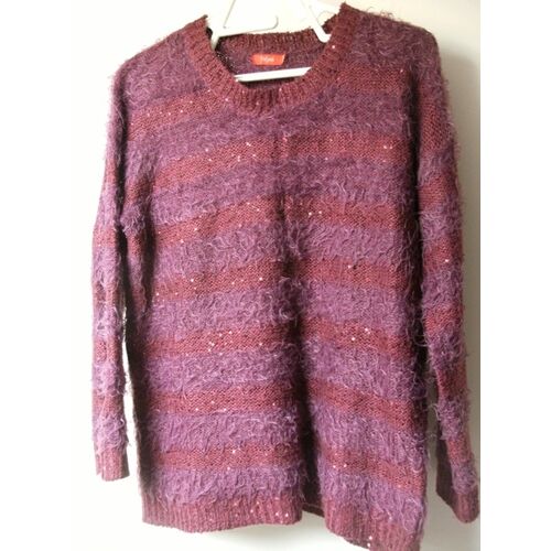 Pull Femme Tissaia Tres Bon Etat Pourpre Violet