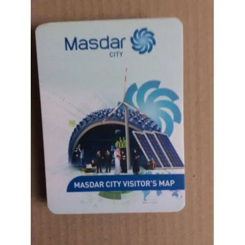 Masdar City, Abou Dabi, Émirats Arabes Unis, Masdar City Visitor's Map (Dépliant : 11,5x8,5 Cm - 56x44 Cm, Déplié)