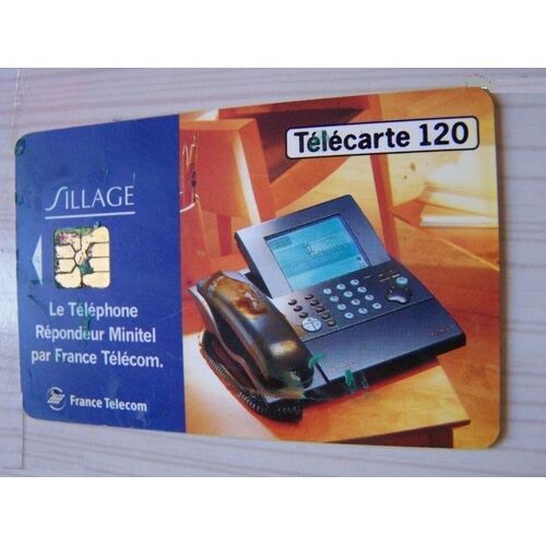 Télécarte 120 - Sillage Le Téléphone Répondeur Minitel Par France Télécom