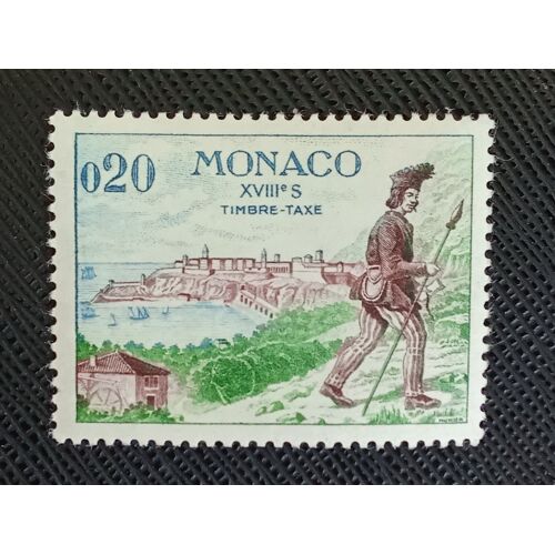 Timbre Monaco Y T T 60 Facteur À Pied (Xviiie Siècle). 1960 (030810 )