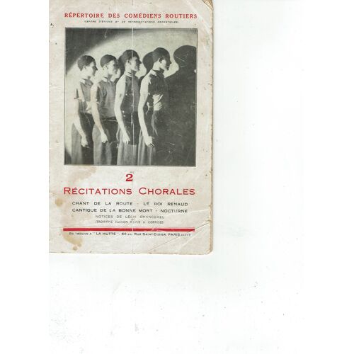 Bulletin Scouts De France: Répertoire Des Comédiens Routiers 1936 Publié Sous La Direction De Léon Chancerel