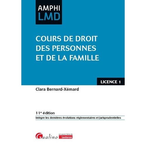 Cours De Droit Des Personnes Et De La Famille