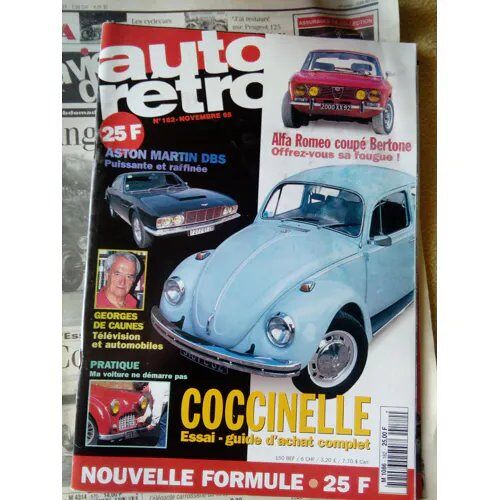 Auto Retro 182 De 1995 Alpine A310 V6,Vw 1300,Aston Martin Dbs,Austin Morris,Alfa Coupe Bertone,