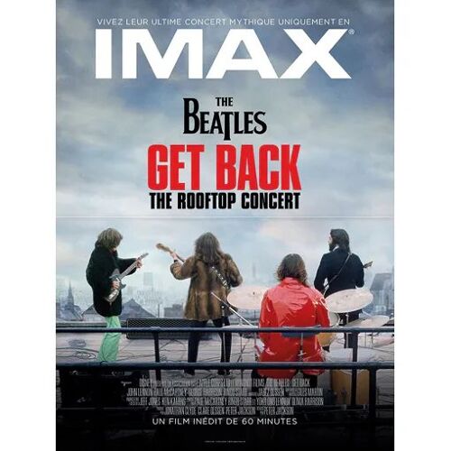 The Beatles: Get Back - Affiche De Cinéma Pliée - Format 40x54 Cm - De Peter Jackson Avec John Lennon, Paul Mccartney, George Harrison, Ringo Starr - 2021