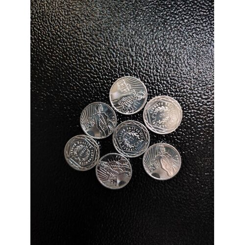 Lot De 7 Pièces En Argent De 5 Euros France Semeuse Liberté Neuve