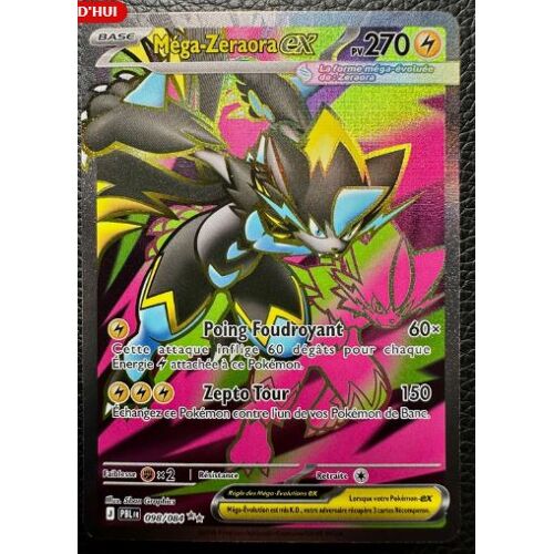Pokémon Méga Zeraora Ex 098 / 084 Nuit Noire Me05