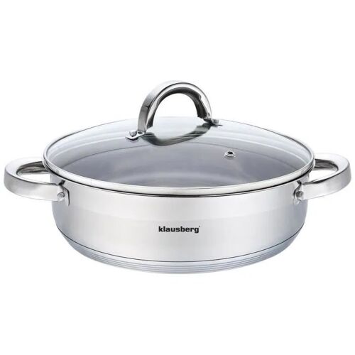Pot Plat Avec Couvercle 28cm Klausberg Kb-7174