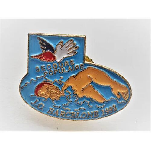 Pins Jo De Barcelone 1992 Secours Populaire Natation