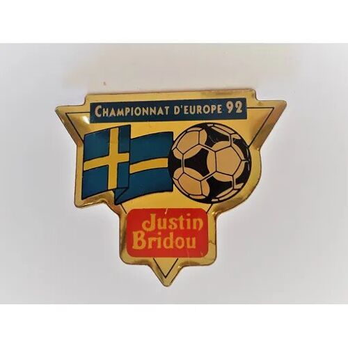 Pins Football Championnat D'europe 92 / Drapeau Suede / Justin Bridou