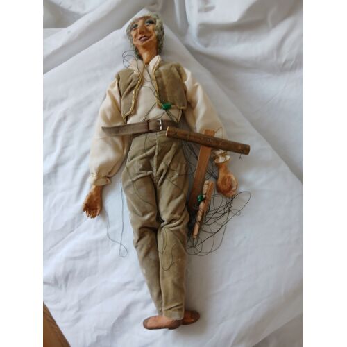 Marionnette À Fils - Française - Hauteur: 60 Cm