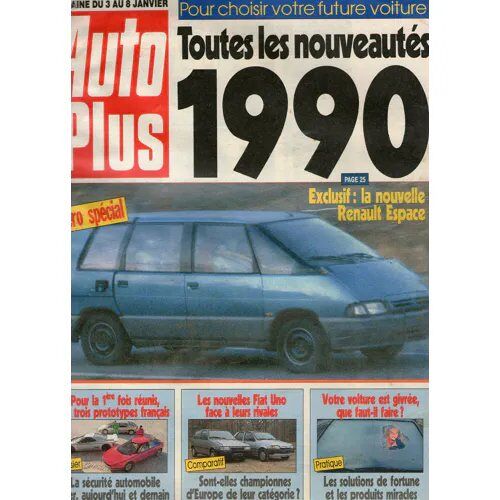 Auto Plus 69 De 1989 Fiat Uno Gamme,Peugeot 309 Gti 16,Opel Kadett Gsi 16v,Opel Omega 2.4i Gls,Bmw 735i,Alpine A110 1300g