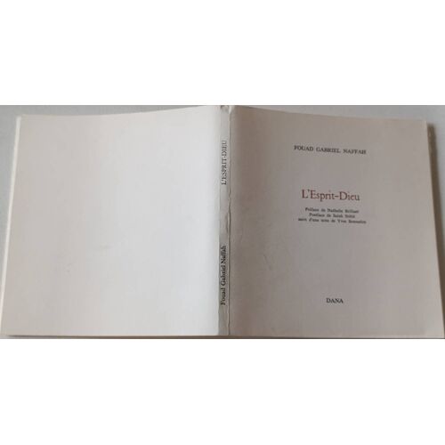 L'Esprit-Dieu Par Fouad Gabriel Naffah ( Édition Originale Dana, Octobre 1997 ).