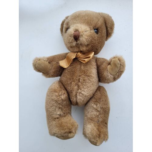 Peluche ourson marron vintage 20 cm