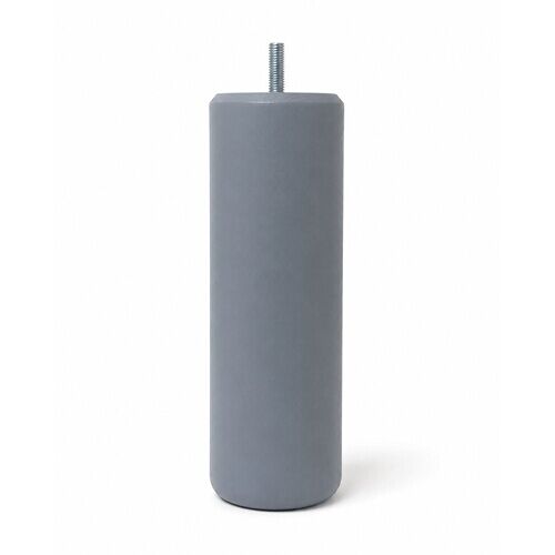 Pieds de sommier Margot 4 pieds cylindriques gris 70x200, hêtre diamètre 7 cm