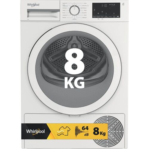 Whirlpool CWSD83MWWSFR sèche-linge Pose libre chargement frontal 8 kg Blanc