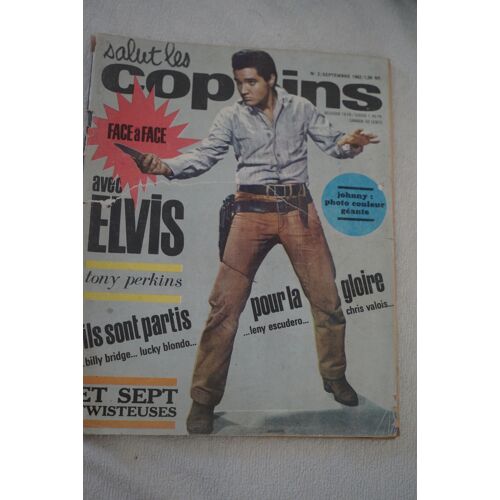 Salut Les Copains N° 2 Sseptembre 1962 Complet -Poster Johnny Hallyday