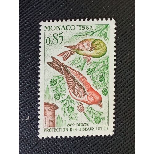 Timbre Monaco Y T 589 Bec-Croisé Des Sapins (Loxia Curvirostra) 1962 (030810 )