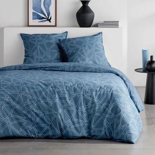 Housse De Couette Today Sunshine 240x220 Cm En Coton Bleu Avec 2 Taies 63x63 Cm