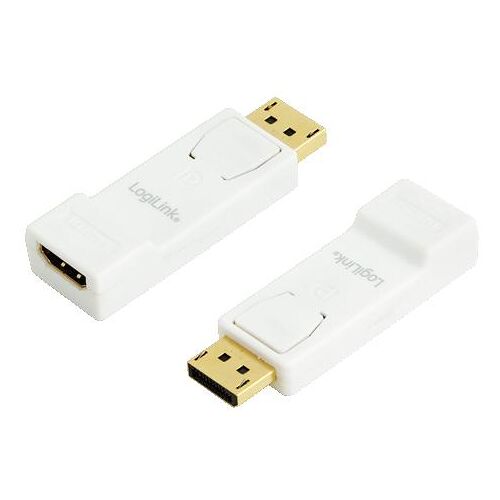 LogiLink CV0057 changeur de genre de câble DisplayPort HDMI Blanc et Jaune