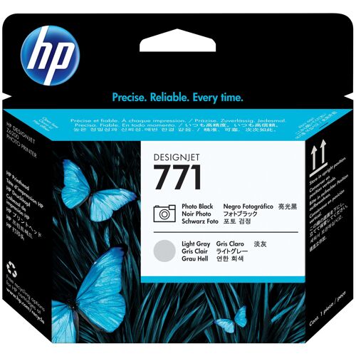 HP 771 tête d'impression DesignJet noir photo/gris clair