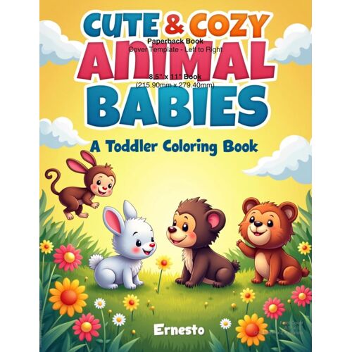 Cozy Animal Babies A Toddler Coloring Book