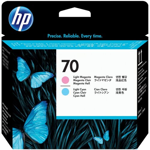 HP 70 tête d'impression DesignJet magenta clair et cyan clair