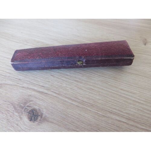 Ancien Écrin Vide Cuir Pour Fume Cigare