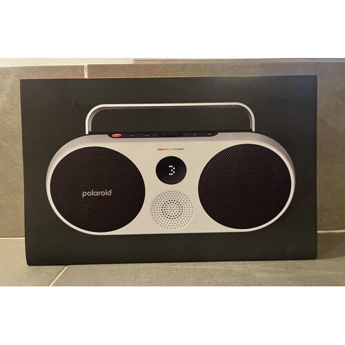 Polaroid P3 Neuf - Lecteur de Musique Noir – Haut-Parleur Bluetooth sans Fil rétro-futuriste Rechargeable avec Double appariement stéréo