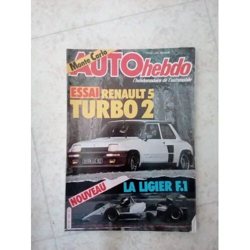 Auto Hebdo 353 De 1983 Porsche 924,Audi,Renault 5 Turbo 2,Dakar,Monte Carlo,Bilan Terre,