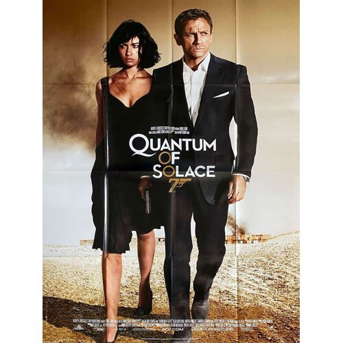 Quantum Of Solace (James Bond 007 Quantum) - Véritable Affiche De Cinéma Pliée - Format 120x160 Cm - De Marc Forster Avec Daniel Craig, Olga Kurylenko, Mathieu Amalric, Judi Dench - 2008