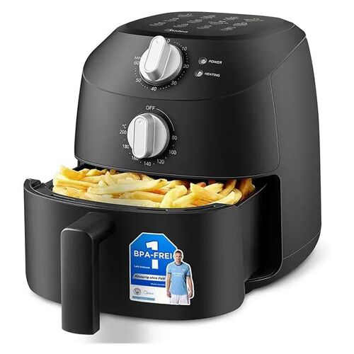 Midea MAF20P0BPK friteuse Unique 2 L Autonome 1150 W Friteuse d'air chaud Noir