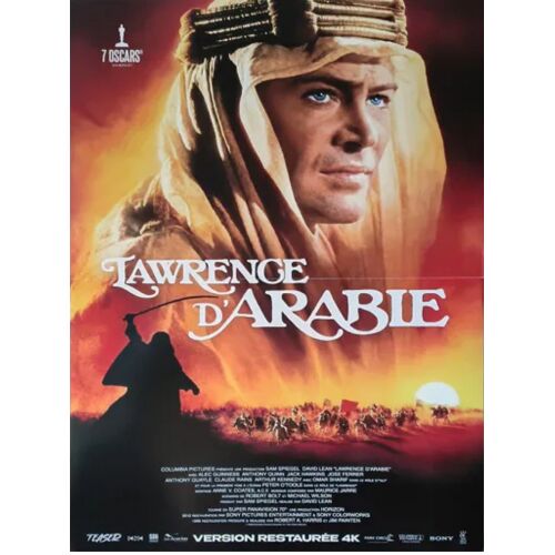 Lawrence D'Arabie (Lawrence Of Arabia)-Véritable Affiche De Cinéma Pliée-Format 40x60 Cm- De David Lean Avec Peter O'Toole, Alec Guinness, Omar Sharif, Anthony Quinn, José Ferrer-1962 Ressortie 2026