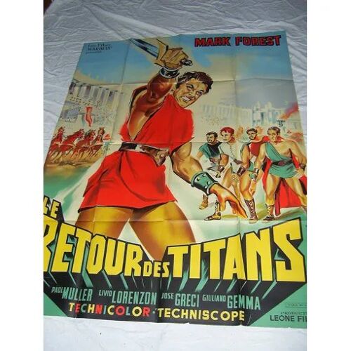 En 120x160 "Le Retour Des Titans"