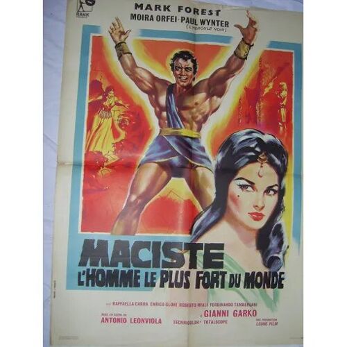 En 60x80 "Maciste L'homme Le Plus Fort Du Monde"