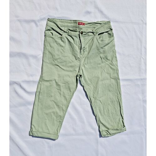Pantacourt Femme Vert Taille 40 Marque Tissaia